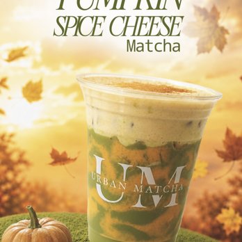 Urban Matcha - Pumpkin Spice Cheese Matcha Latte release date will be on instagram & Limited time only - Desserts Near Me - Chandler, Arizona Urban Matcha - Pumpkin Spice Cheese Matcha Latte release date will be on instagram & Limited time only - Desserts Near Me - Chandler, Arizona