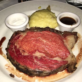 Chart House - 14 oz prime rib with mashed potatoes. Cooked medium rare. Looks a little red but it was cooked perfectly. - Seafood Near Me - Alexandria, Virginia Chart House - 14 oz prime rib with mashed potatoes. Cooked medium rare. Looks a little red but it was cooked perfectly. - Seafood Near Me - Alexandria, Virginia
