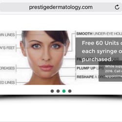 Prestige Dermatology - Wow! Free 60 units of dysport with a syringe of filler purchase!
