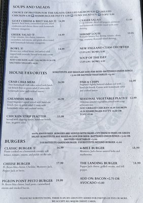 Menu photo 3 Whale City Aptos, CA