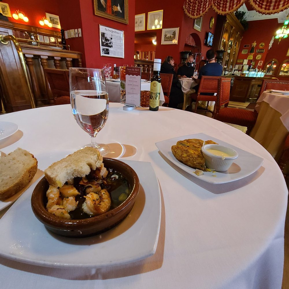Taberna del Alabardero - Gambas al ajillo and tortilla de patata. Yum! - Spanish Near Me - Washington, DC, District of Columbia