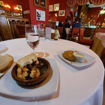 Taberna del Alabardero - Gambas al ajillo and tortilla de patata. Yum! - Spanish Near Me - Washington, DC, District of Columbia