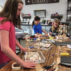 STEAMboat Studio - Building earthquake-resistant structures in Engineering Challenge at STEAMboat Studio!