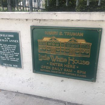 Truman Little White House - Private Neighborhood Signage - Museums Near Me - Key West, Florida