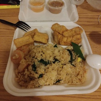 Thai House - My to go from Thai House Shrimp Fried Rice w/ extra Basil & Fried Tufo - Thai Near Me - Modesto, California Thai House - My to go from Thai House Shrimp Fried Rice w/ extra Basil & Fried Tufo - Thai Near Me - Modesto, California