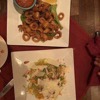 Piccante - Fried calamari, shaved brussels salad - Italian Near Me - Brooklyn, New York Piccante - Fried calamari, shaved brussels salad - Italian Near Me - Brooklyn, New York