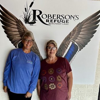 Roberson’s Refuge - Me and Alicia getting our photo made - Pizza Near Me - Tiptonville, Tennessee