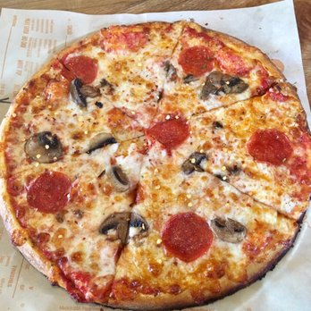Blaze Pizza - Wednesday, March 13, 2019 11:30 AM my pizza. Looks great but was much too greasy and much too salty for me - Salad Near Me - La Verne, California Blaze Pizza - Wednesday, March 13, 2019 11:30 AM my pizza. Looks great but was much too greasy and much too salty for me - Salad Near Me - La Verne, California