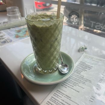 VV The Italian Experience - Matcha Latte with vanilla - Italian Near Me - Cincinnati, Ohio VV The Italian Experience - Matcha Latte with vanilla - Italian Near Me - Cincinnati, Ohio