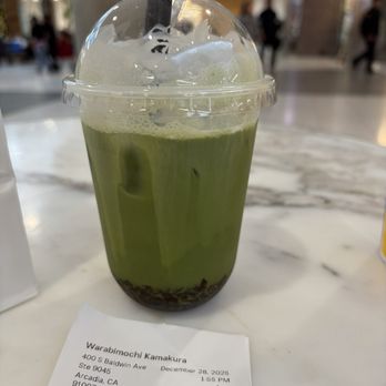Warabimochi Kamakura - Warabimochi Matcha M cup - Desserts Near Me - Arcadia, California