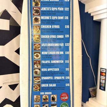 Arslans Gyros - Menu as of June 2026 ~ - Mediterranean Near Me - Quartzsite, Arizona