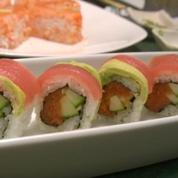 Rolls & Rolls Plus Sushi - I believe this is the Hawaiian roll - Sushi Bars Near Me - Bellevue, Washington Rolls & Rolls Plus Sushi - I believe this is the Hawaiian roll - Sushi Bars Near Me - Bellevue, Washington