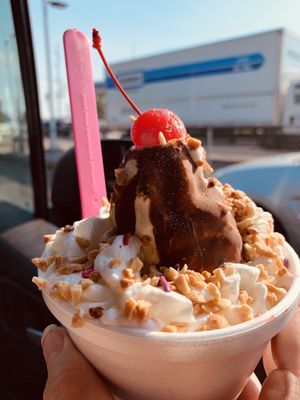 Photo of Inside Scoop - Martinsville, IN, US. Turtle pie sundae