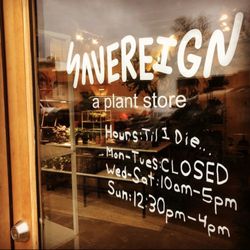 Savereign - Businesses hours.
