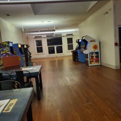 Bytes and Brews - Upstairs video games