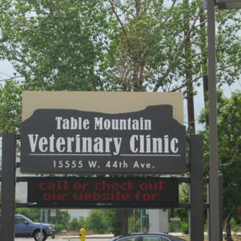 Table Mountain Veterinary Clinic - Check out our sign for specials and important seasonal information. - Veterinarians Near Me - Golden, Colorado Table Mountain Veterinary Clinic - Check out our sign for specials and important seasonal information. - Veterinarians Near Me - Golden, Colorado