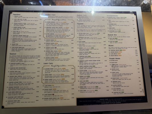 Menu photo 6 Punjab Restaurant London, XGL