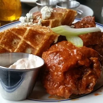 Sweet Chick - Buffalo Blue Chicken and Waffles - Southern Near Me - Brooklyn, New York Sweet Chick - Buffalo Blue Chicken and Waffles - Southern Near Me - Brooklyn, New York