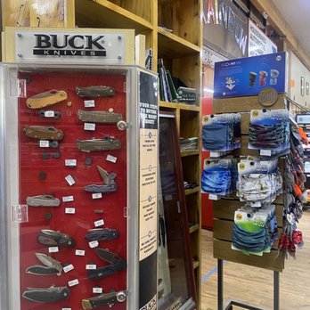 Rainbow Grocery - a display of different types of knives - Grocery Near Me - South Fork, Colorado