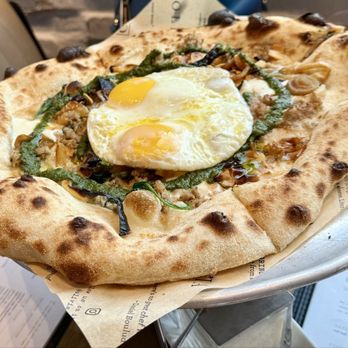 OLIVIA - Brunch sausage and pesto pizza 2 eggs - Italian Near Me - Tampa, Florida OLIVIA - Brunch sausage and pesto pizza 2 eggs - Italian Near Me - Tampa, Florida