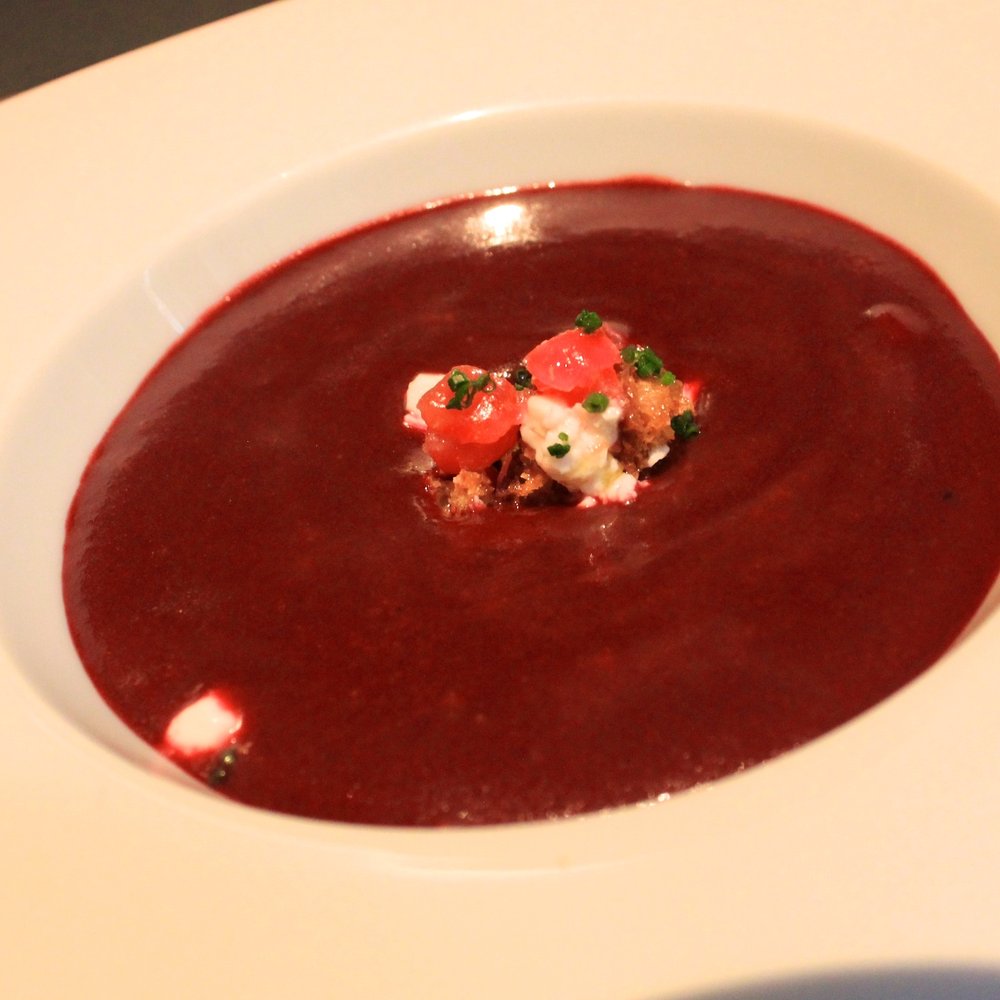 Gazpacho at the Ohla Gastronomic Bar Gazpacho at the Ohla Gastronomic Bar