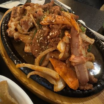 Sol's On the Square - Osam Bulgogi - grilled squid & pork with spicy sauce $22.99 - Korean Near Me - Madison, Wisconsin