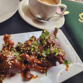 Spice & Saga - Lollipop chicken. Hot Chai tea - Indian Near Me - Amarillo, Texas