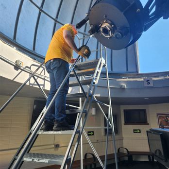 Goldendale Observatory - Steve looking through the telescope! - Observatories Near Me - Goldendale, Washington Goldendale Observatory - Steve looking through the telescope! - Observatories Near Me - Goldendale, Washington