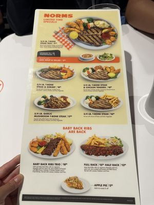 Menu photo 5 Norms Ontario, CA
