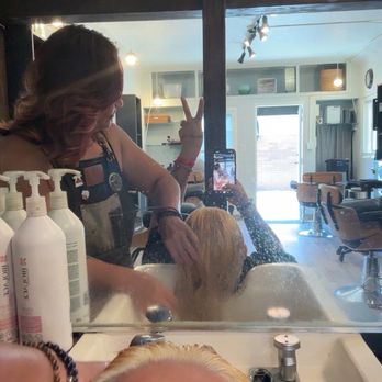 Hair by Lisa - Hair rinse by Lisa (dying it blonde) - Hair Stylists Near Me - Long Beach, California Hair by Lisa - Hair rinse by Lisa (dying it blonde) - Hair Stylists Near Me - Long Beach, California
