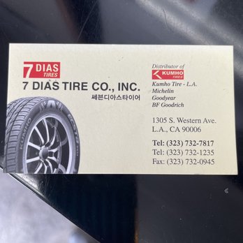 7 Dias Tire - Tires Near Me - Los Angeles, California