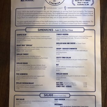 Weston's Kewpee Sandwich Shop - Menu page 1 - Sandwiches Near Me - Lansing, Michigan Weston's Kewpee Sandwich Shop - Menu page 1 - Sandwiches Near Me - Lansing, Michigan
