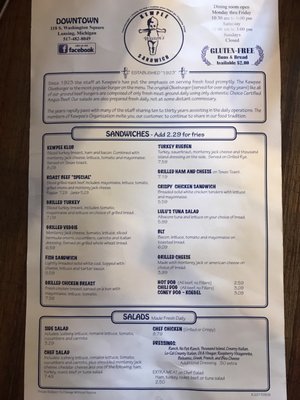 Menu photo 3 Weston's Kewpee Sandwich Shop Lansing, MI Menu photo 3 Weston's Kewpee Sandwich Shop Lansing, MI