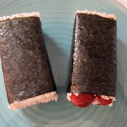 Spam and Hotdog Musubi