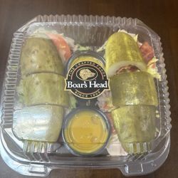 Monmouth Clubhouse Deli - Pickel Turkey Club Sandwich 
Carbless with Honey Mustard