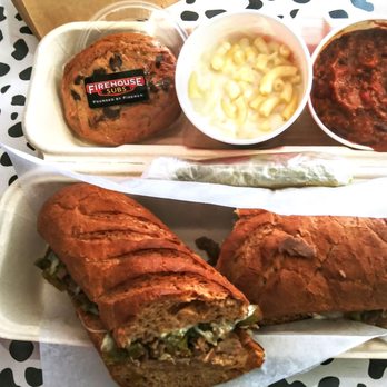 Firehouse Subs - Steak & Cheese sub with 5 cheese macaroni, chili and dessert chocolate chip cookie. - Sandwiches Near Me - Phoenix, Arizona