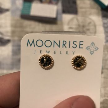 Moonrise Jewelry - These are the earrings I bought - they are gold with black salmon leather. - Jewelry Near Me - Cape Charles, Virginia Moonrise Jewelry - These are the earrings I bought - they are gold with black salmon leather. - Jewelry Near Me - Cape Charles, Virginia