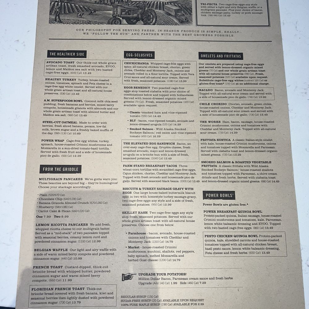 First Watch - Front of menu - Breakfast & Brunch Near Me - Tallahassee, Florida First Watch - Front of menu - Breakfast & Brunch Near Me - Tallahassee, Florida