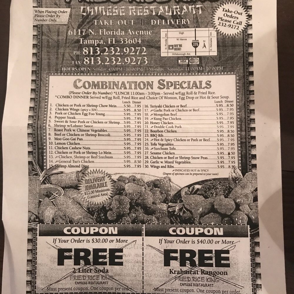 Fried Rice King - Chinese Near Me - Tampa, Florida Fried Rice King - Chinese Near Me - Tampa, Florida