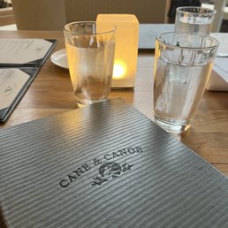 Table setting with Menu