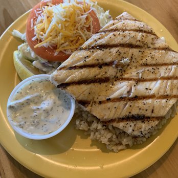 Coconuts Fish Cafe - Mahi with rice - Seafood Near Me - Kihei, Hawaii Coconuts Fish Cafe - Mahi with rice - Seafood Near Me - Kihei, Hawaii