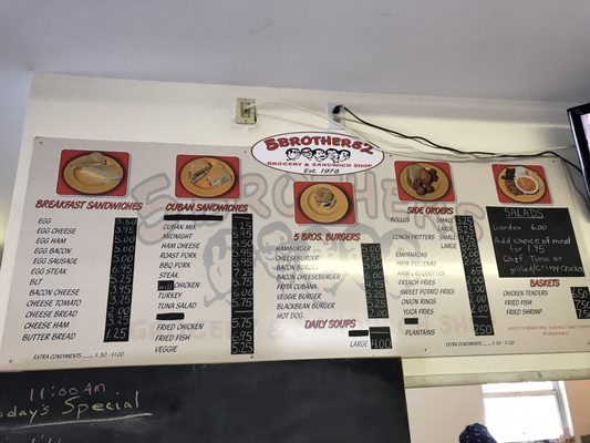 Menu photo 3 Five Brothers Two Summerland Key, FL