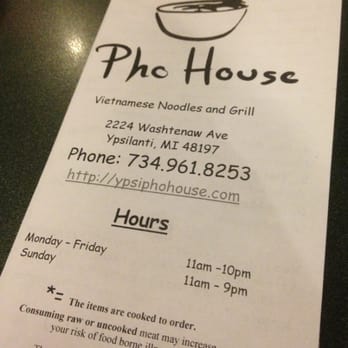 Pho House - Menu - Vietnamese Near Me - Ypsilanti, Michigan
