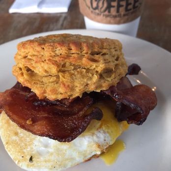 Handsome Biscuit - Bacon with over-easy egg biscuit - Breakfast & Brunch Near Me - Norfolk, Virginia Handsome Biscuit - Bacon with over-easy egg biscuit - Breakfast & Brunch Near Me - Norfolk, Virginia