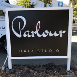 Parlour Hair Studio - Sign is Up, almost show time!!