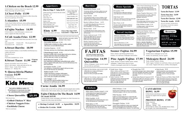 Menu photo 1 Cantaritos Tacos & Tequila Del City, OK Menu photo 1 Cantaritos Tacos & Tequila Del City, OK