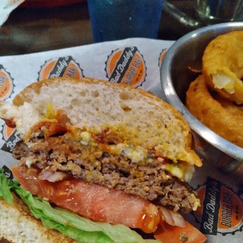 Bad Daddy's Burger Bar - Overcooked nasty burger@ - Burgers Near Me - Aurora, Colorado