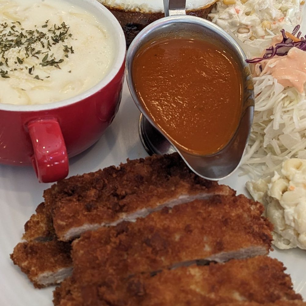 Bunsiknara - Combo A (tonkatsu + Hamburg steak) - Korean Near Me - Palisades Park, New Jersey Bunsiknara - Combo A (tonkatsu + Hamburg steak) - Korean Near Me - Palisades Park, New Jersey