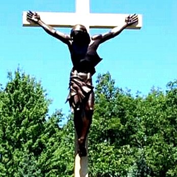 Cross In the Woods - The big crucifix. - Churches Near Me - Indian River, Michigan