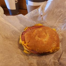 Delicious gf breakfast sandwich